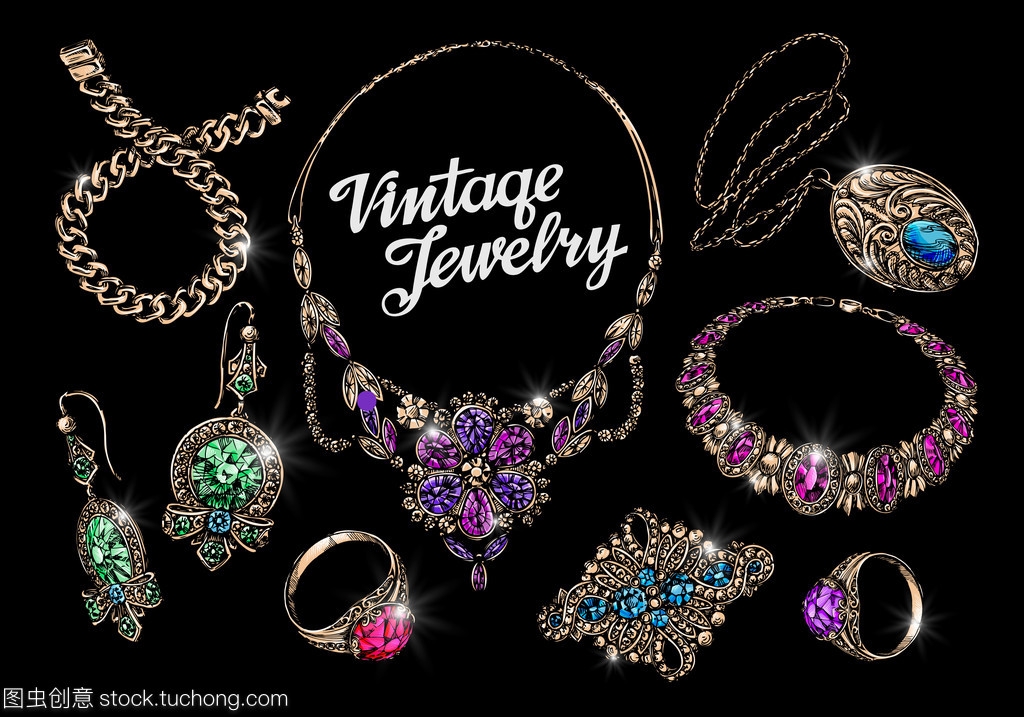 時(shí)光之韻 手繪寶石與復(fù)古首飾的藝術(shù)魅力